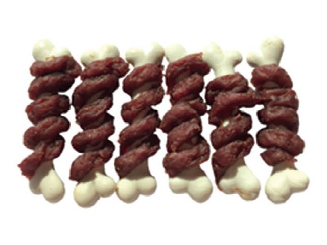 Calcium Bone Twisted by Beef VPB-06 - Beef & Lamb dog treats OEM from China