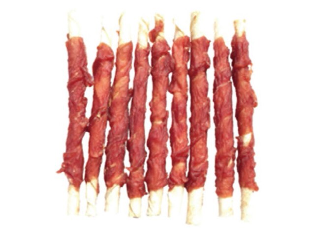 Rawhide Stick Twisted by Duck VPD-23 - Duck Jerky dog treats OEM from China