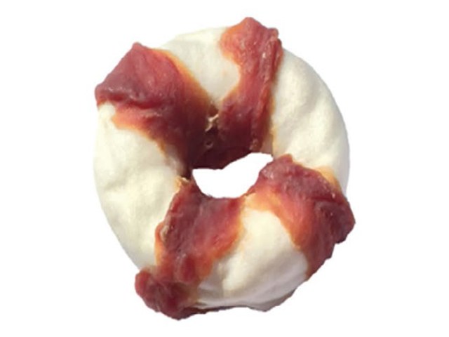 Expanded Rawhide Roll Twisted by Duck VPD-35 - Duck Jerky dog treats OEM from China