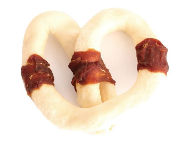 Expanded Rawhide Twisted by Duck VPD-37 - Duck Jerky dog treats OEM from China