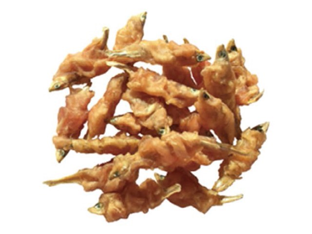 Small Fish Twisted by Chicken VPF-23 - Fish Jerky dog treats OEM from China