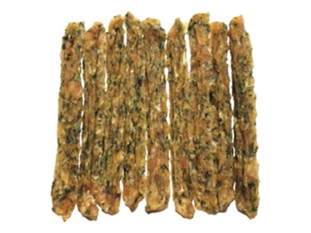 Chicken Strip with Spinach VPV-20 - Fruit & Vegetable dog treats OEM from China